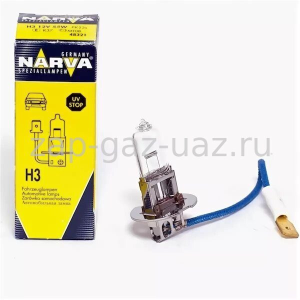 Лампа противотуманной фары Н-3 12V 55W "NARNA"